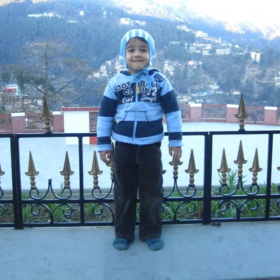 Aarush as a child.